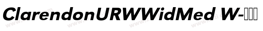 ClarendonURWWidMed W字体转换